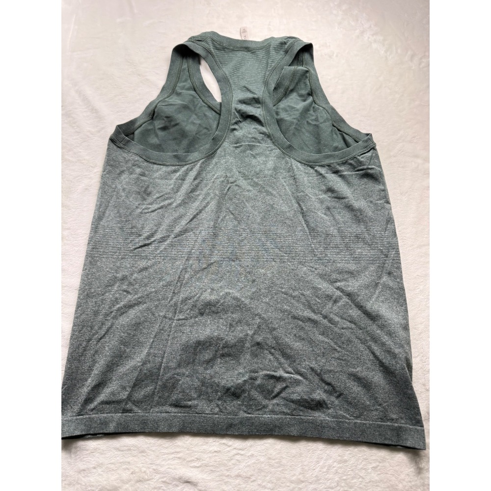 Athleta Momentum Tank Top Womens XL Green Heathered Racerback Seamless Running - Picture 8 of 8